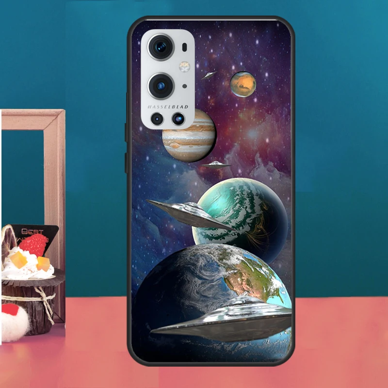 Sky Space planet Moon stars Silicone Phone Case For Oneplus 10 9 Pro 10R 9 R 9RT Ace 8T Cover For One Plus Nord 2 T Soft case