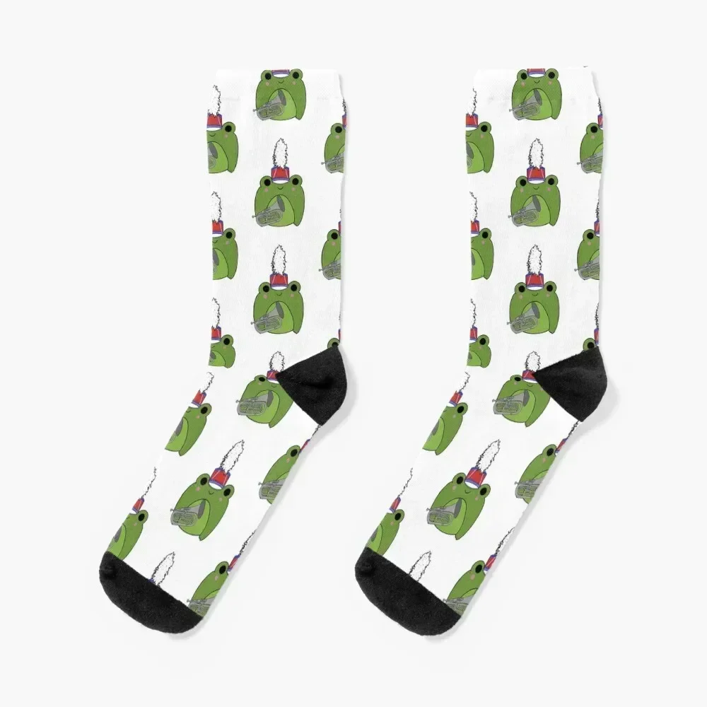 Marching Mellophone Froggie Socks christmas gift summer Socks Man Women's