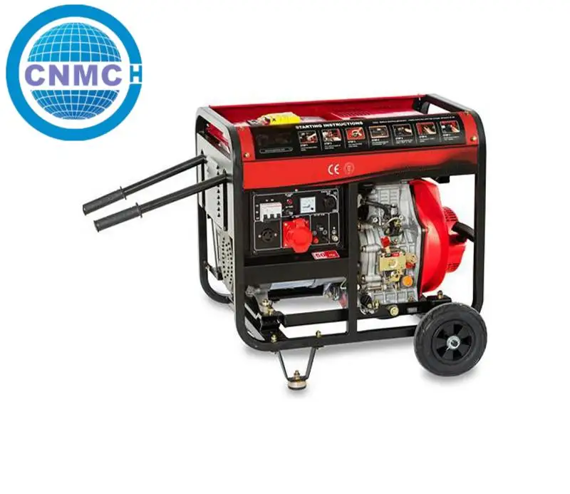 CNMC 3kw 5kw 7kw 8kw 10kw Open Frame Diesel Generator diesel power generator with Wheel CE Certified Made in China Customizable