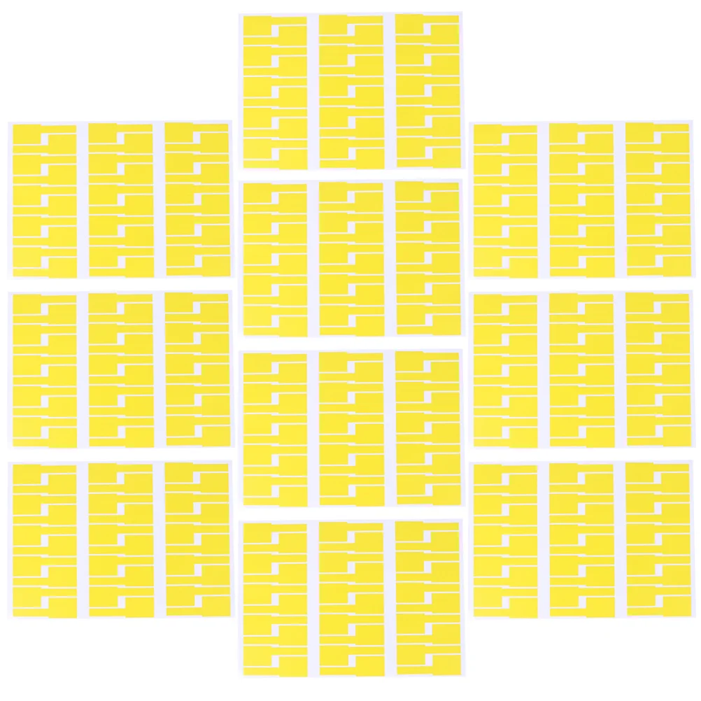 10 قطعة علامات التسمية متعددة الألوان لإدارة الكابلات علامات تحديد الهوية ملصقات ذاتية اللصق مقاومة للماء