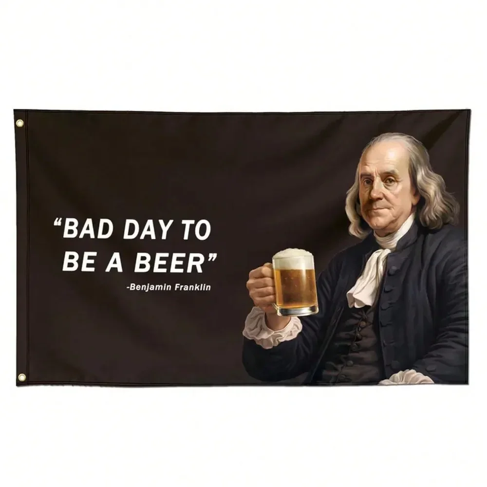 Funny Flag Bad Day To Be A Beer Meme Meme Banner 3X5 Ft College Dorm Room Guys Bedroom Mancave Frat Girls Wall Hangings