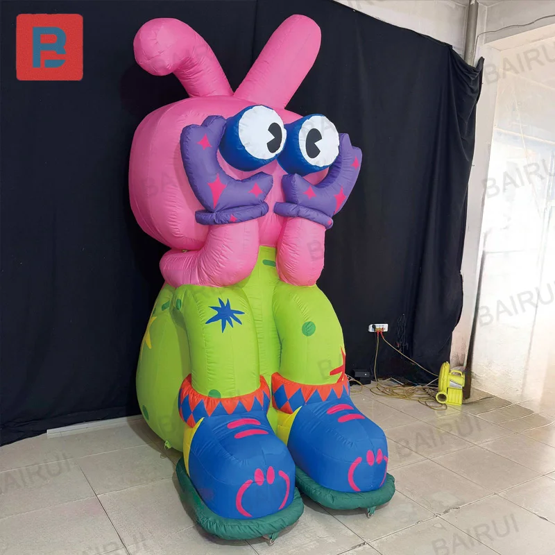 Inflatable rabbit, Easter rabbit, with blower, outdoor mall event decoration item