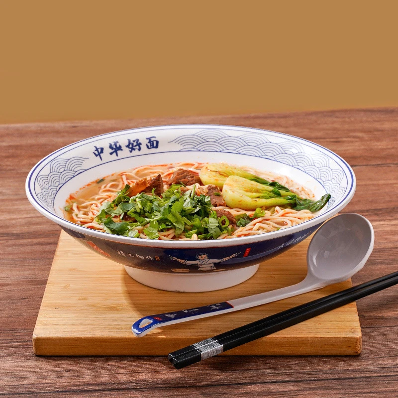 

Меламиновая пластиковая лапша Lamian, коммерческая миска для лапши из говядины, магазин лапши