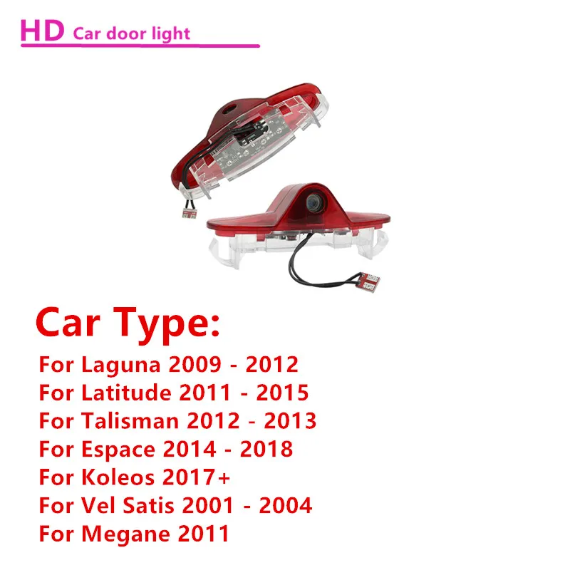 Car Accessories For Renault Megane Laguna Espace 4 5 Vel Satis Latitude Talisman Led Emblem Lamps Car Door Welcome Lights