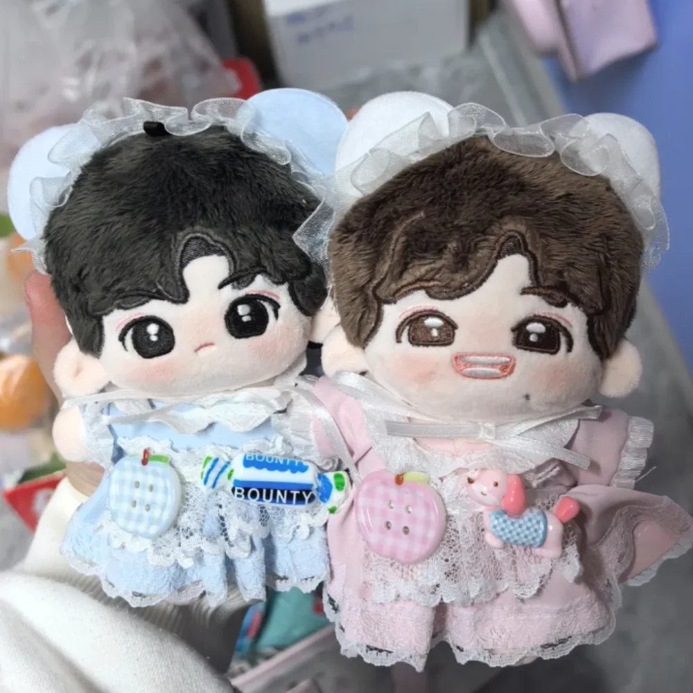 

Милое платье 10 см, хлопковая кукольная одежда, повязка на голову с кошачьими ушками, одежда для куклы, наряд, милый мультяшный набор кукол-собак, набор хлопковой куклы 10 см