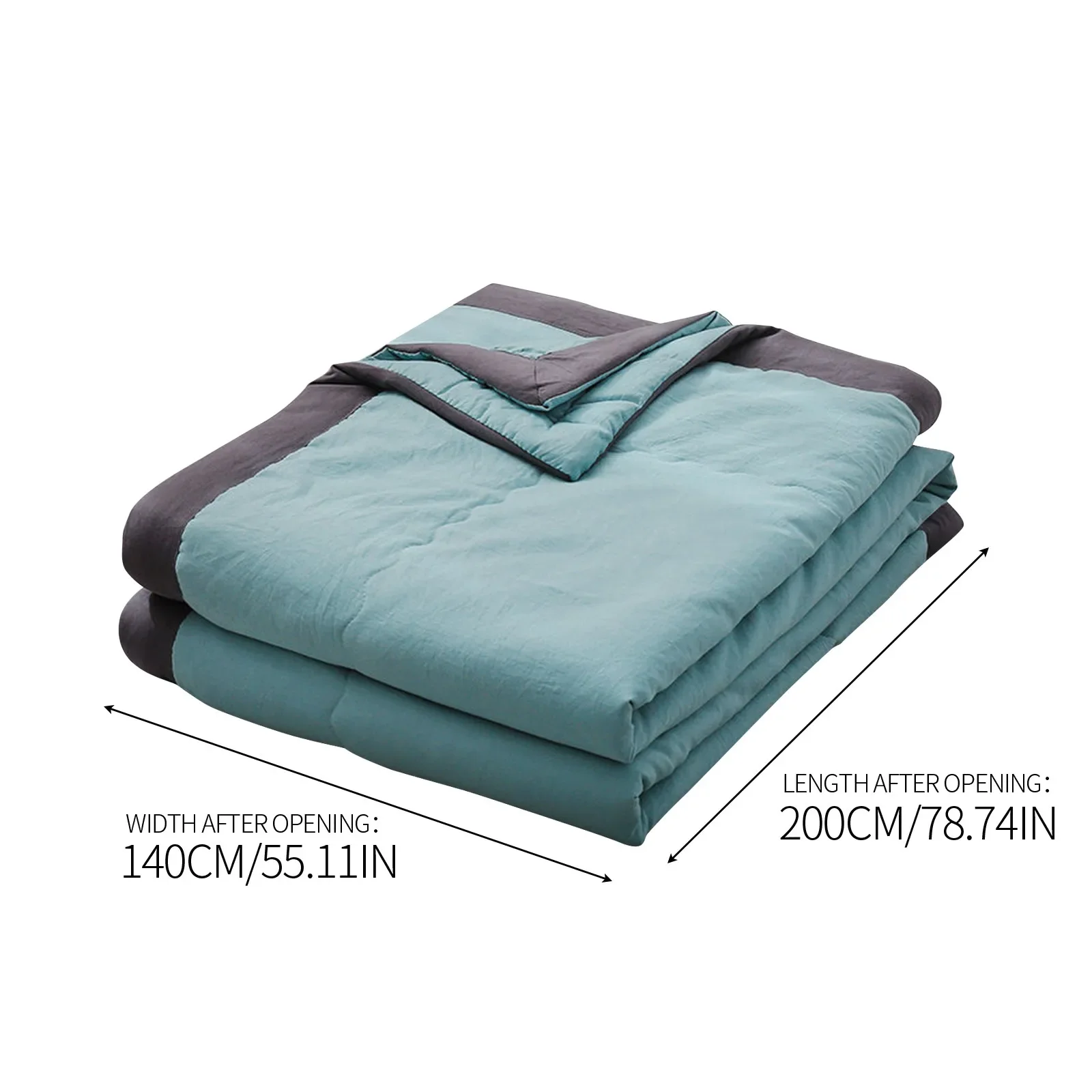 New Double Sided Cooling Summer Quilt Cold Effect Breathable Conditioning Quilt Spring Summer Solid Color Cooler Quilt