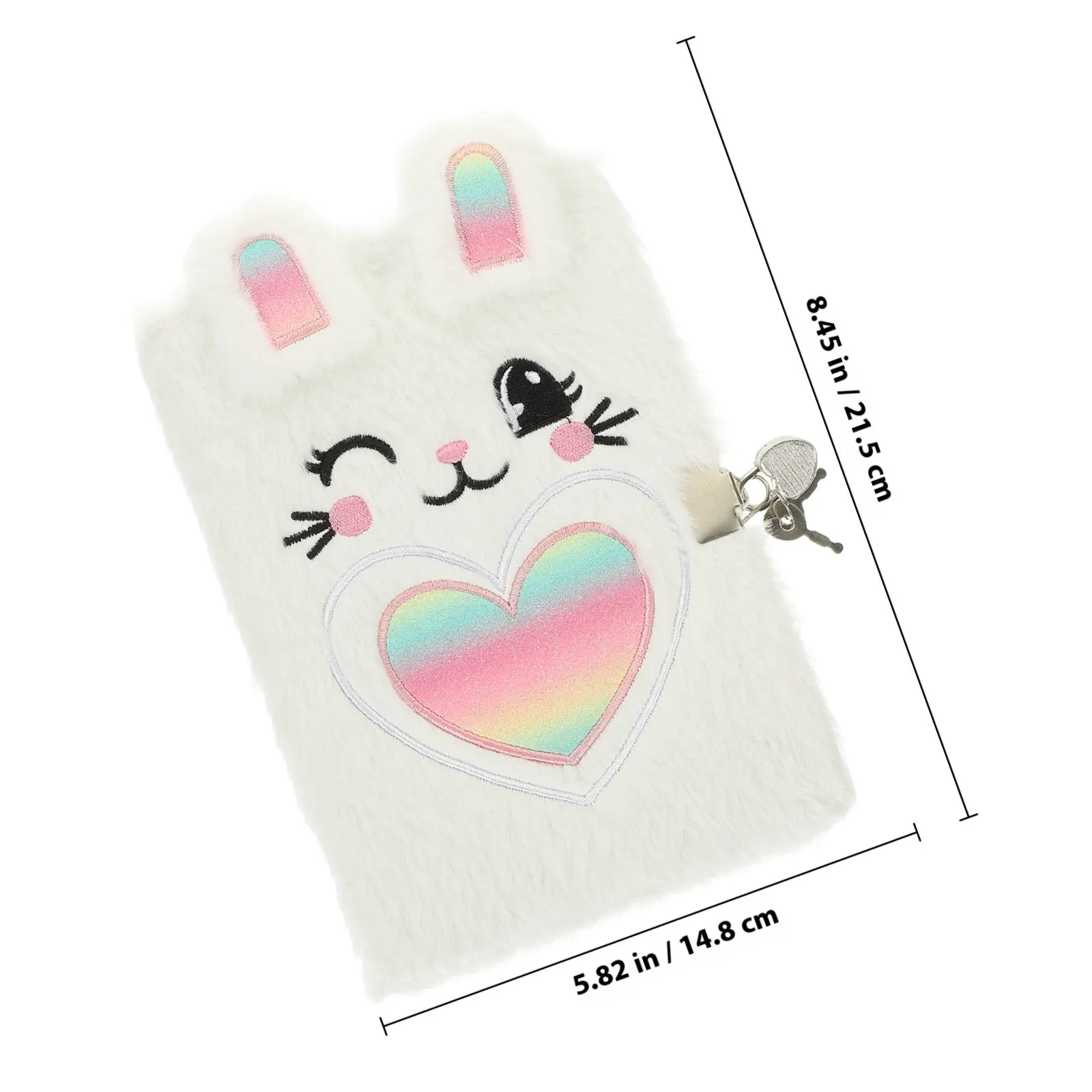 Lovely Cartoon Rabbit Notebook Adorable Cover Daily Use Multi-Function Diary Journal Book Writing Note Supply Diary Book
