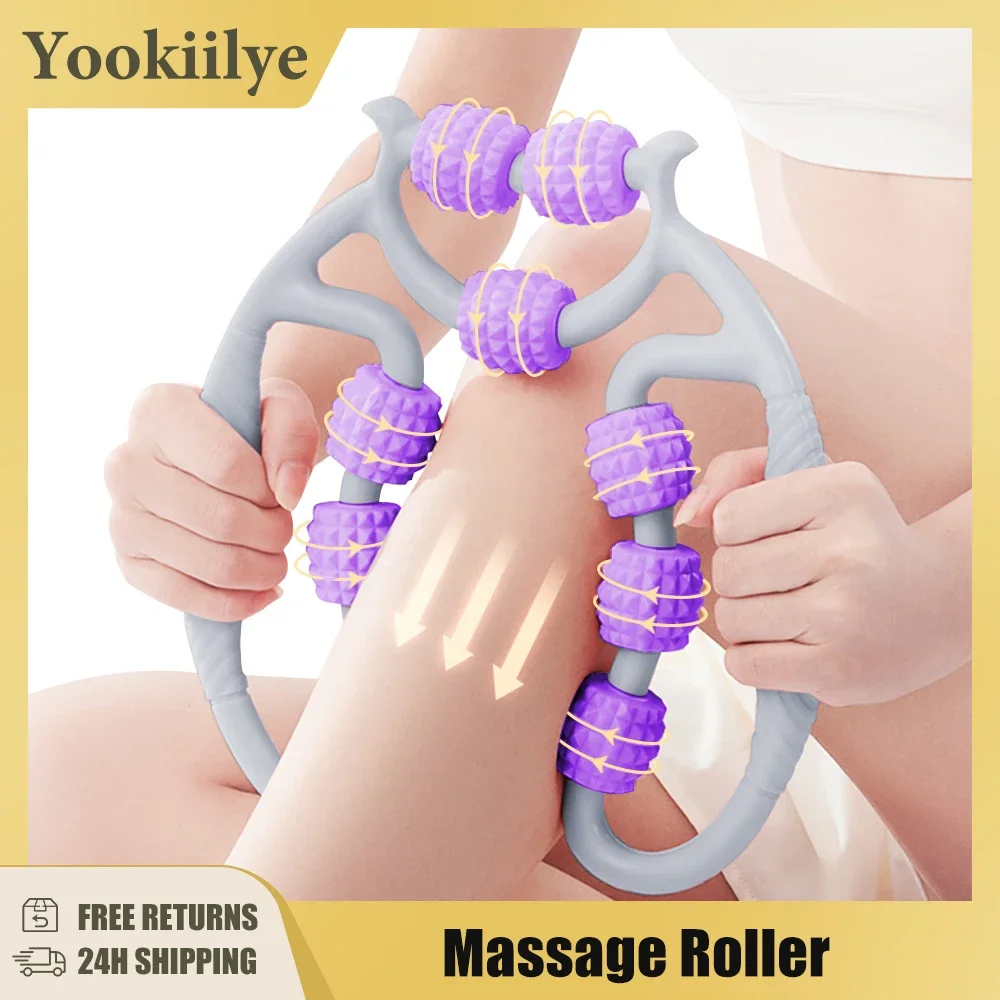 

Massage Roller Anti-cellulite Massager Body Leg Slimming Roller Yoga Training Device U-shaped Pilates Muscle Relaxation Roller