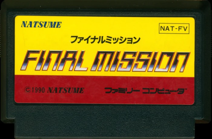 8bit game card : FINAL MISSION ( Japan Version!! )