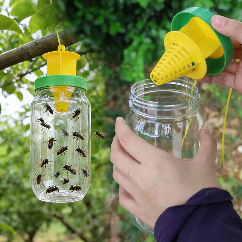Reusable Fly Wasp Insect Traps Outdoor Rope Hanging Fly Killer Bee Trap Catcher Hornet Catcher Orchard Insect Trap Pest Control