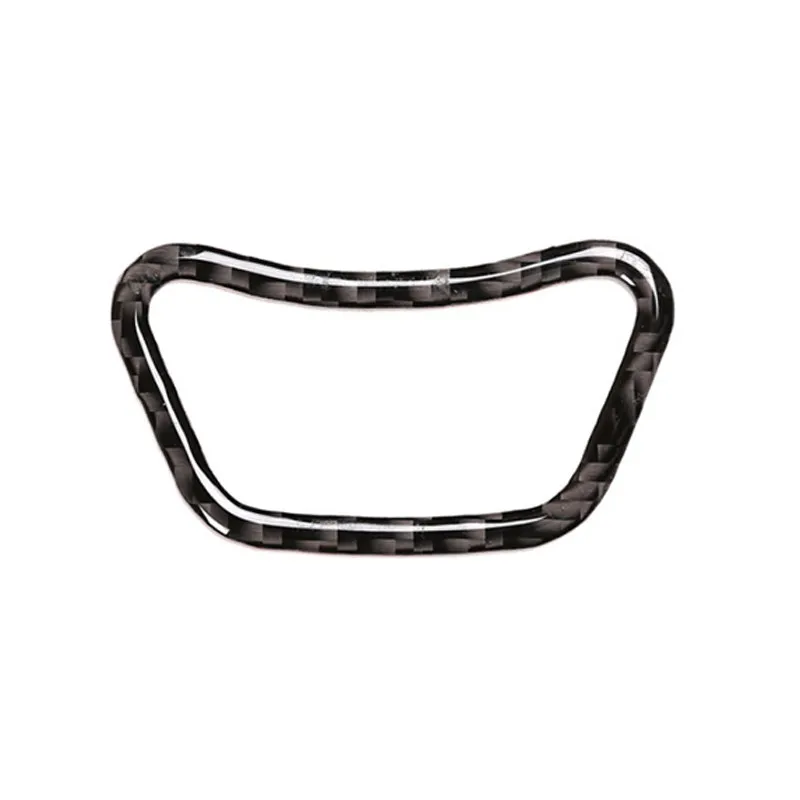 For BMW 5 Series E60 E61 2004 2005 2006 2007 2008 2009 2010 Car Center Control MENU Button Frame Carbon Fiber Cover Trim Sticker