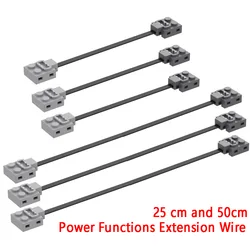 1/5/10Pcs Power Functions Servo Motor IR Remote Control Receiver Extension Wire 25 / 50cm fitfor 8871 8886 8293 Bricks Toys