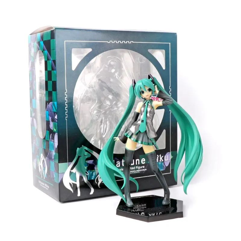 19cm Hatsune Miku Anime Figure Kawaii Vocal Recital Idol Singer Hatsune Miku Action Figures PVC Adult Kawaii Anime Figurines