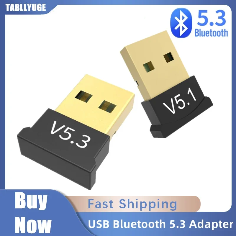 USB Bluetooth 5.1 Adapter For Wireless Speaker Audio Laptop Mouse Bluetooth 5.3 Dongle Wireless USB Adapter Transmitter Receiver