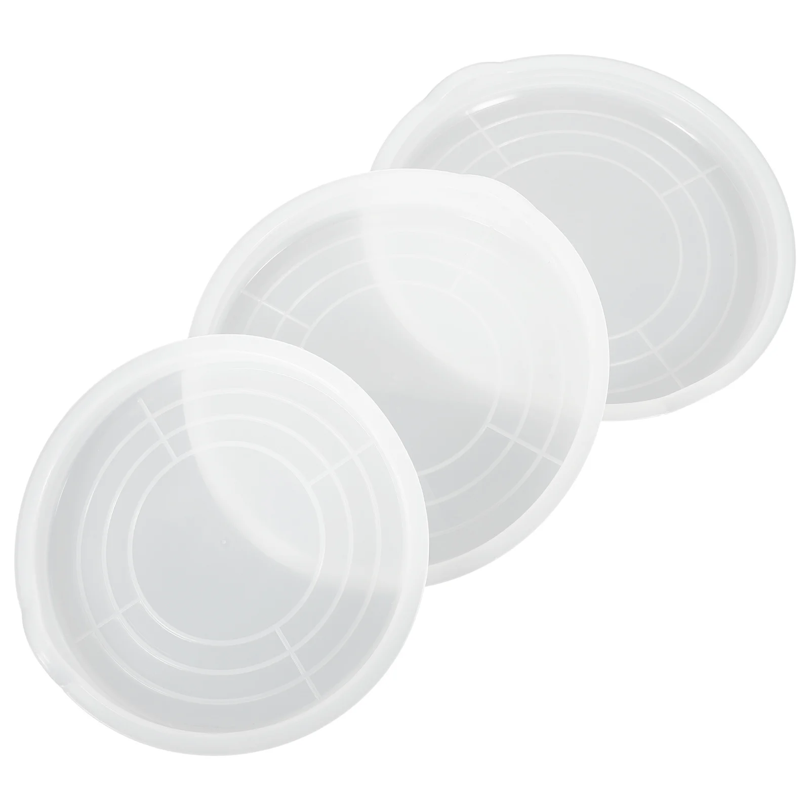 

3Pcs Dustproof Plastic Covers Kitchen Mixing Bowl Lids Food Freshness Seal Protective Anti Overflow Cover Mixing Bowl Lid