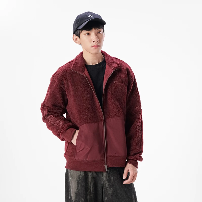 

Autumn Winter Faux Lamb Wool Jacket Men Outdoor Warm Plus Size Loose Casual Thicken Warm Jacket Man Coat Outerwear