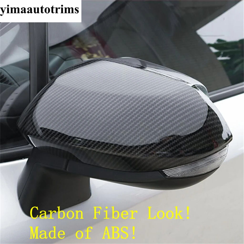 Rearview Mirror Cap Shell Decoration Protection Cover Trim For Toyota Corolla E210 2019 - 2024 Chrome / Carbon Fiber Accessories