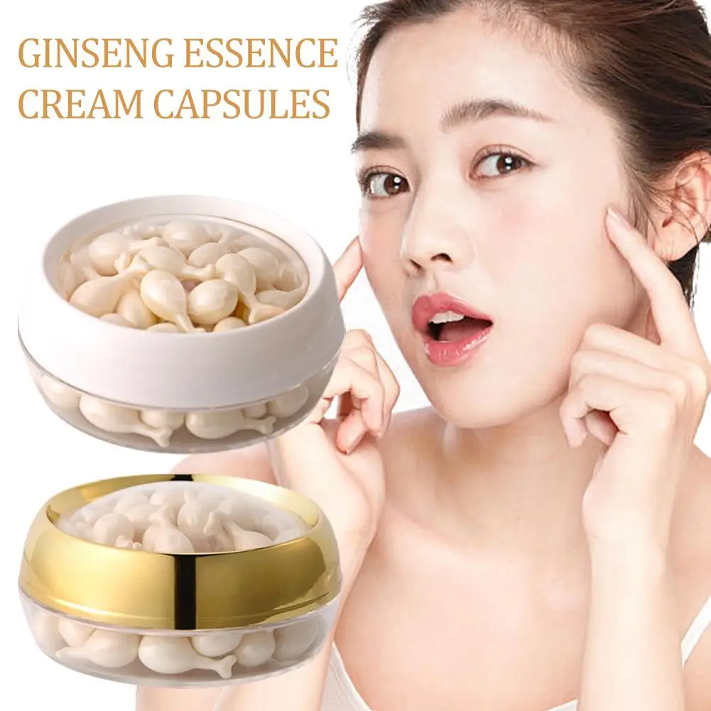 Ginseng Fullerene Essence Capsule Anti-wrinkle Firming Fade Fine Lines  Moisturizing Placenta extract essence cream skin care