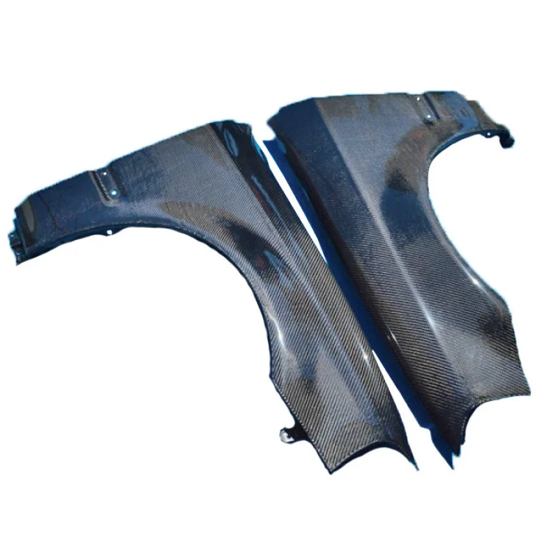 

Wisdom Workshop Compatible with Honda 6th Gen Civic EK Original OE Style Front Fender Carbon Fiber Modification Part Head Sand B