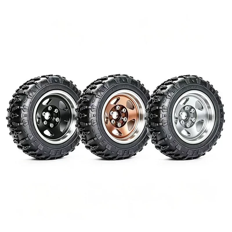 1,9 Zoll Verbesserte Beadlock-Felgen mit Reifen Außendurchmesser 90mm Sechskant Passend für MJX h12y+ H12P L268 1/12 Maßstab RC Crawler