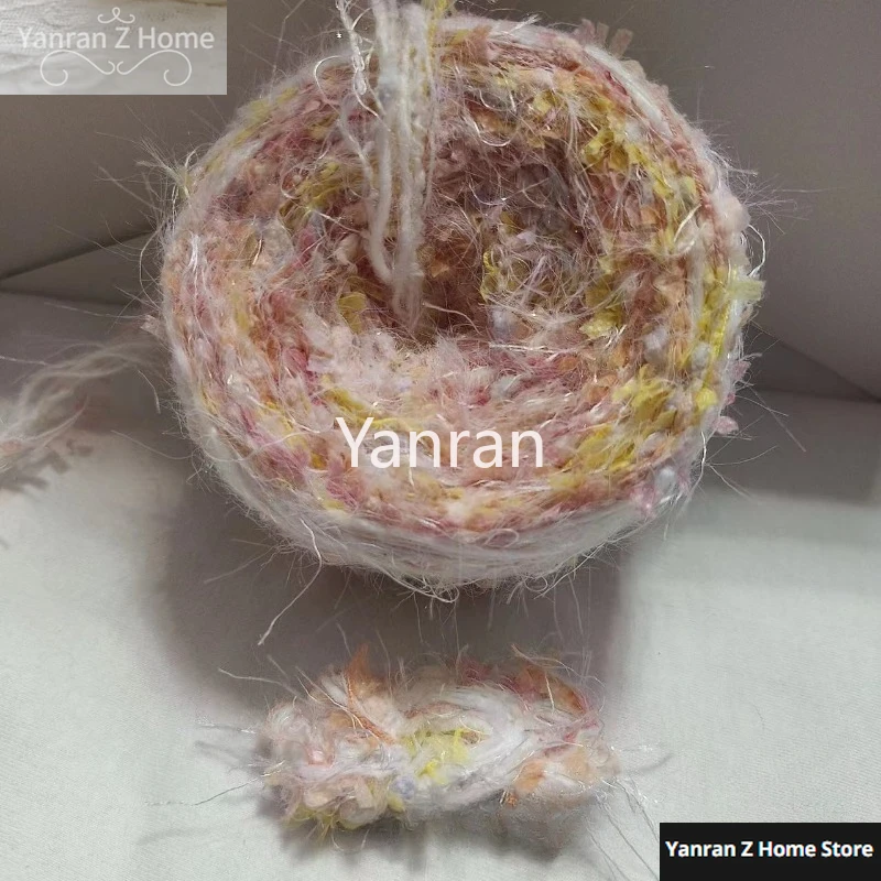 Soft Glutinous Crochet Yarn Wool Pink Color Tone Plush Plush Handmade DIY Crochet Handbag Ledger Yarn 50g Knitting Chunky Yarn