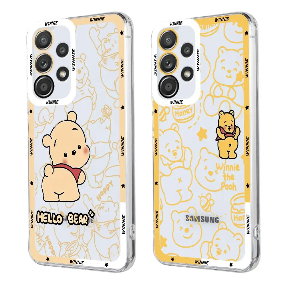 Disney Winnie Pooh Phone Case for Motolora Moto Edge 40 5G G32 G72 G73 G71 G52 G22 Soft Cover