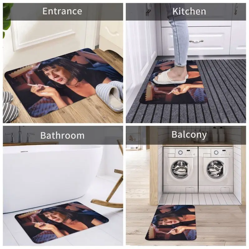 Personalized Nicolas Cage Pulp Fiction Meme Doormat Mat Anti-Slip Kitchen Bathroom Living Room Rug Carpet 40*60cm