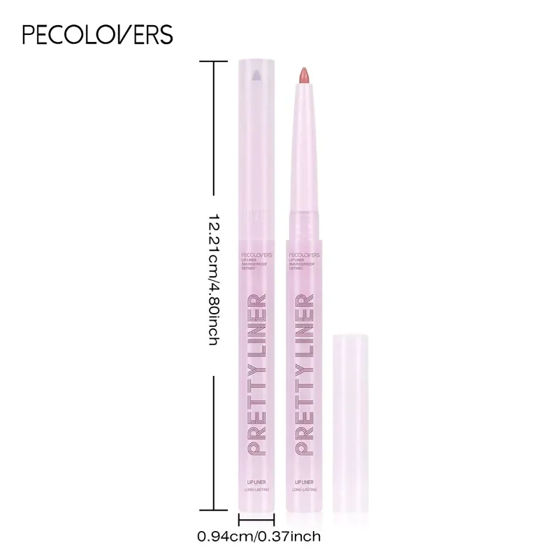 1PC Nude, Matte, เนื้อเรียบ, รูปทรงริมฝีปากสามมิติ, ปากกาลิปสติก Lip Liner, Lip Makeup