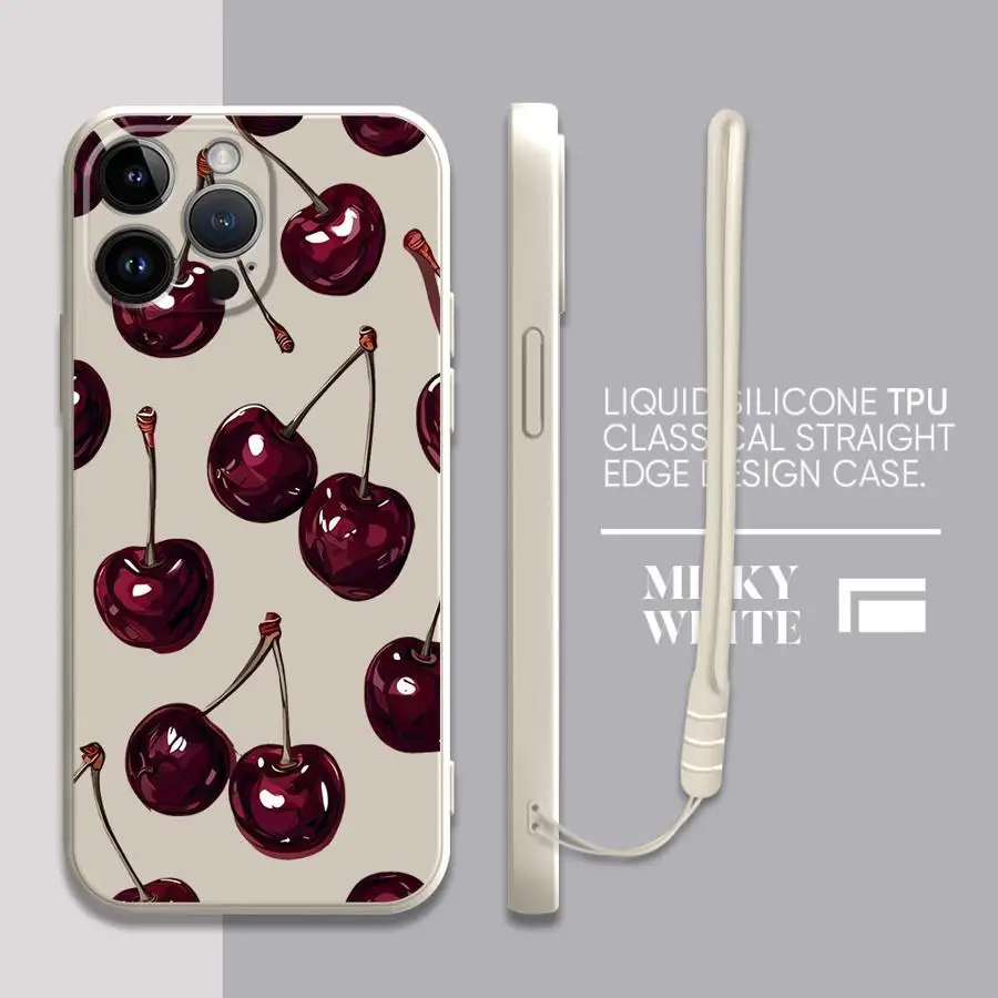 حافظة هاتف بغطاء ناعم لهاتف Xiaomi Mi 10T 11T 12T Pro 13 11 12 Lite بنمط الكرز الكرتوني #3