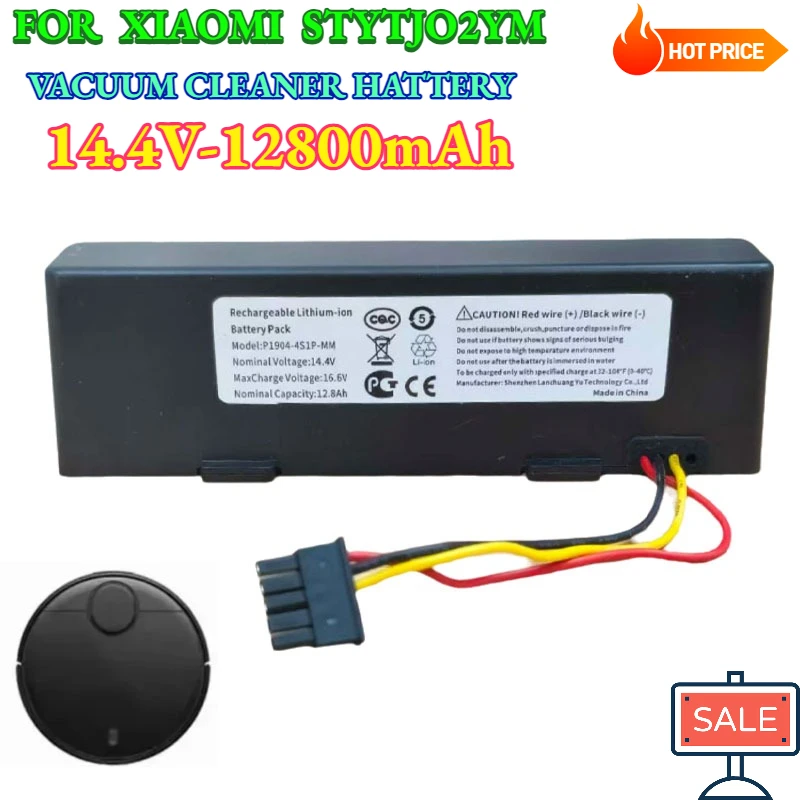 

4S1P Mi Robot Vacuum-Mop 2S STYTJ02YM 12800mAh 14.4V for Xiaomi Mijia LDS Vacuum Cleaner Mi Robot Vacuum-Mop P Conga 3290 3390