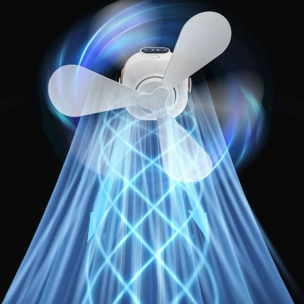Rechargeable Ceiling Fan Light with Remote Control Intelligent Hanging Fan Light Energy Saving 3 Gears Electric Fan Night Lamp