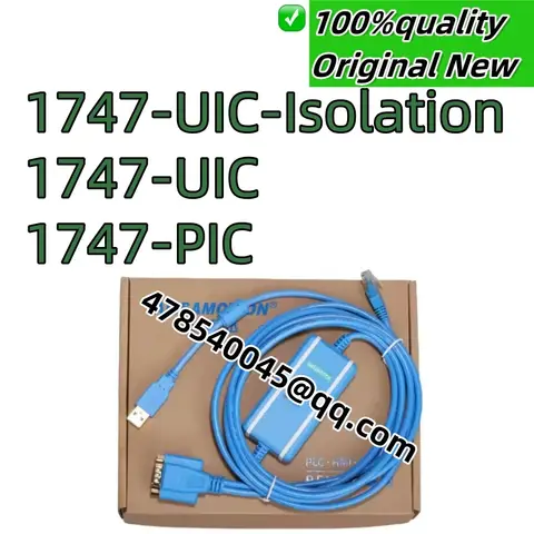 100% new original Cabo de programação PLC 1747-UIC, 1747-PIC, USB para RS232, conversor de interface DH-485, USB-1747-PIC