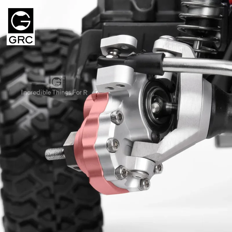 GRC G2 Aluminum Ackermann Steering Caster Blocks & Portal Drive Inner Housing for TRX4 Front Axle Upgrade Option Parts #GAX0032G