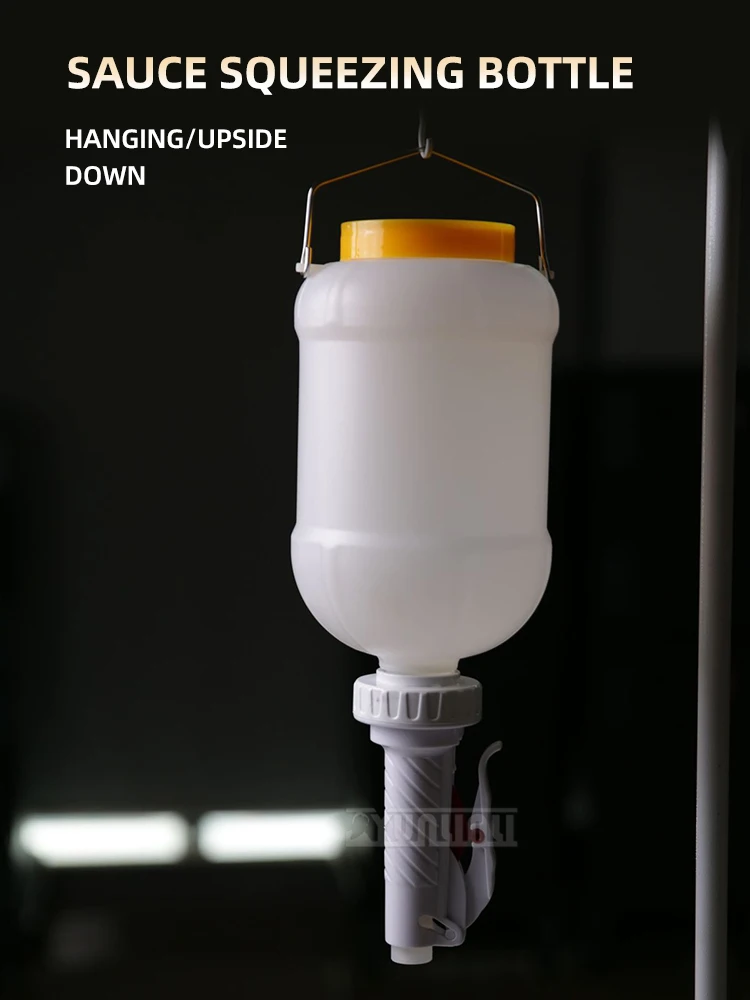 Bouteille à presser pour Sauce suspendue, bouteille à presser inversée, matériau sain, outil pour salade
