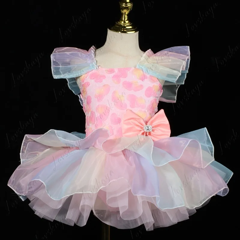 children's-puff-skirt-girls'-cake-dress-performance-outfit-ballet-dance-outfit-children's-princess-dress-performance-outfit