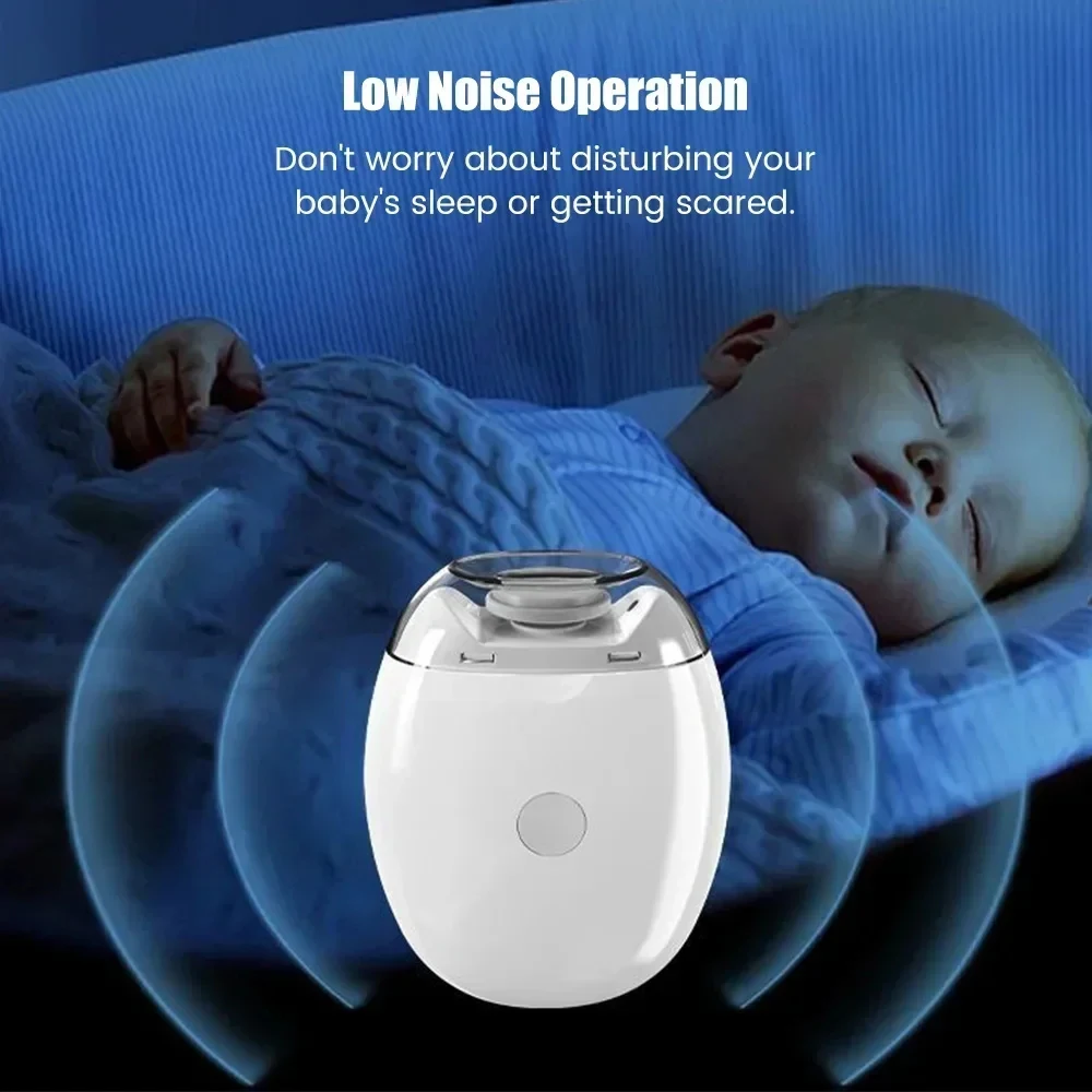 2-in-1 Elektrischer Nagelknipser mit LED-Licht, automatischer Nagelschleifer und -trimmer für Babys, Mini-Maniküre-Werkzeug, Nagelpflege – Detail 9