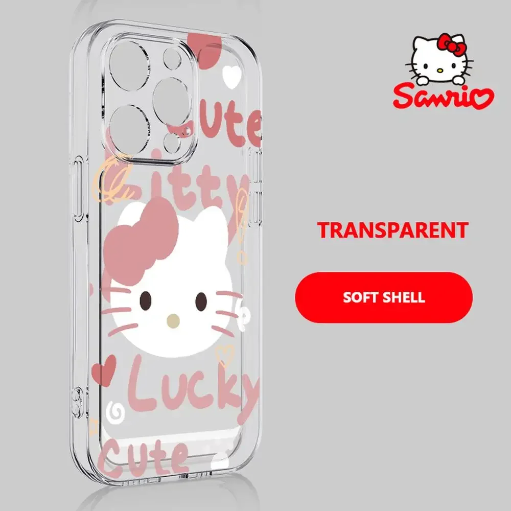 Kitty Cat Iphone Case Iphone 16/15/14/13/12/11/x/xs/xs Max/pro Max Girl Iphone 16 Promax Case Olá Kitty Acessório de Moda