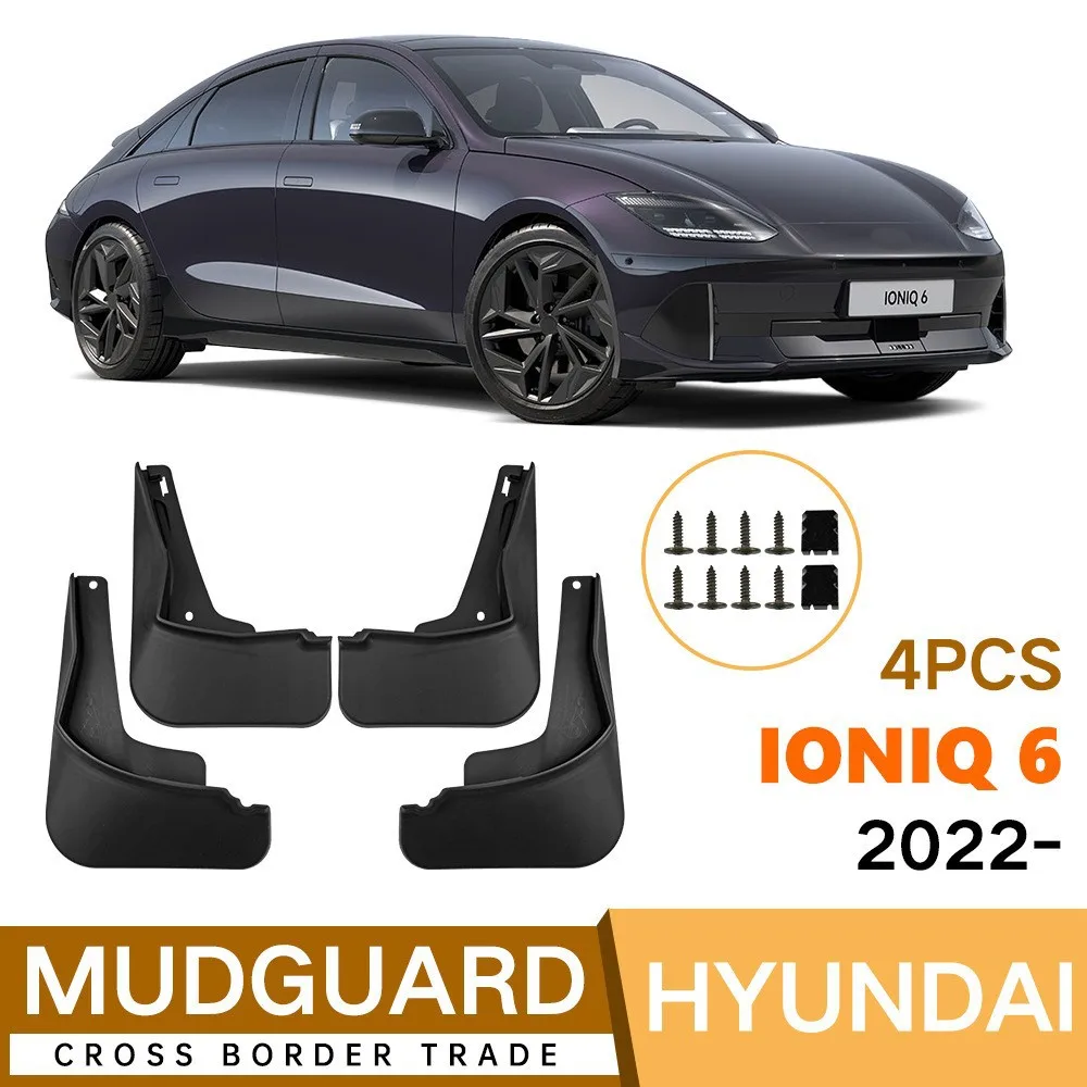 For Hyundai Ioniq 6 2022-2024 fender tiles front and rear auto accessories 4runner accessories mud flaps