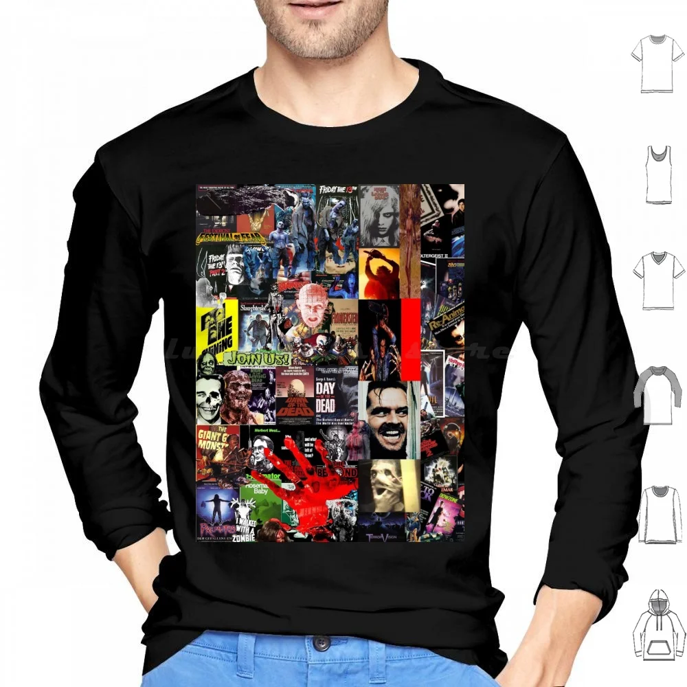 خمر الثمانينيات الإرهاب أم تيرور ؟ هوديي قطن كم طويل 80s 1980s 1980 Hellfire 1981 1982 1983 1984 1985 1986 1987