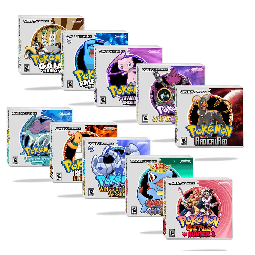 GBA RTC Game Cartridge Real Time Clock Game Card Console Pokemon LIQUID CRYSTAL GAIA ULTRA VIOLET UNBOUND Wings of Chaos