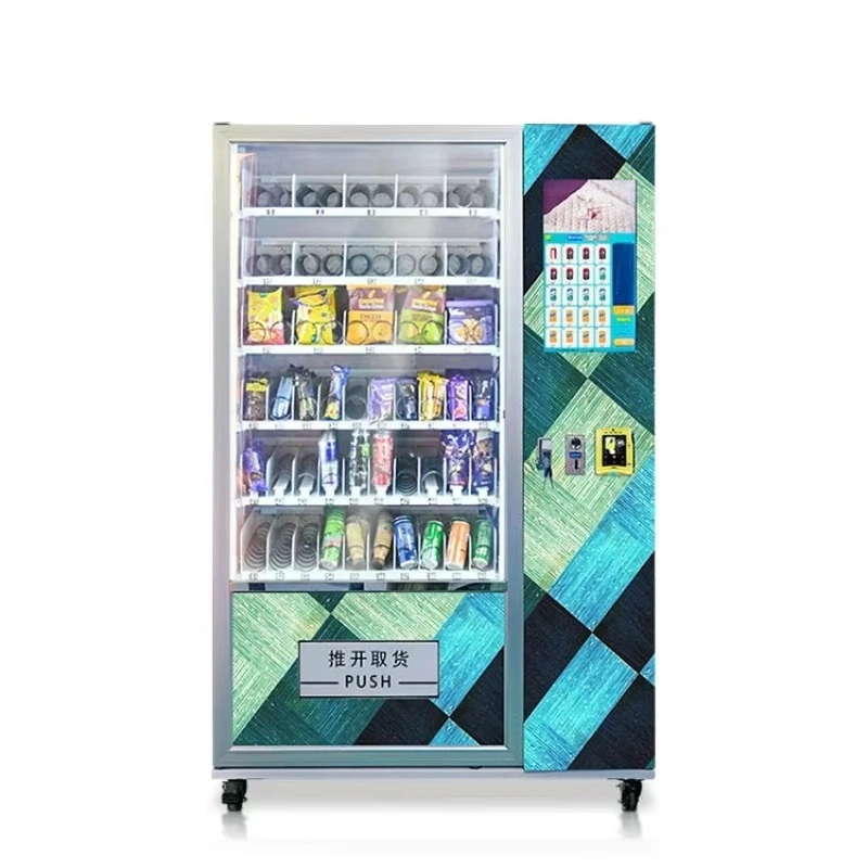 

FOODLINE Customized 24 Hours Self Service Smart Vending Machine with Cooling System Touchscreen SDK Function for Snack Drink