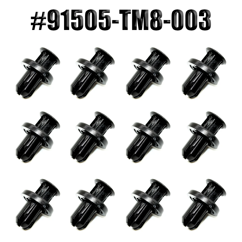 Wheel Well Liner Bumper Longlife Nylon Push-Type Retainer Clips Under Cover Retainer Clip Black Corrosion-resistance