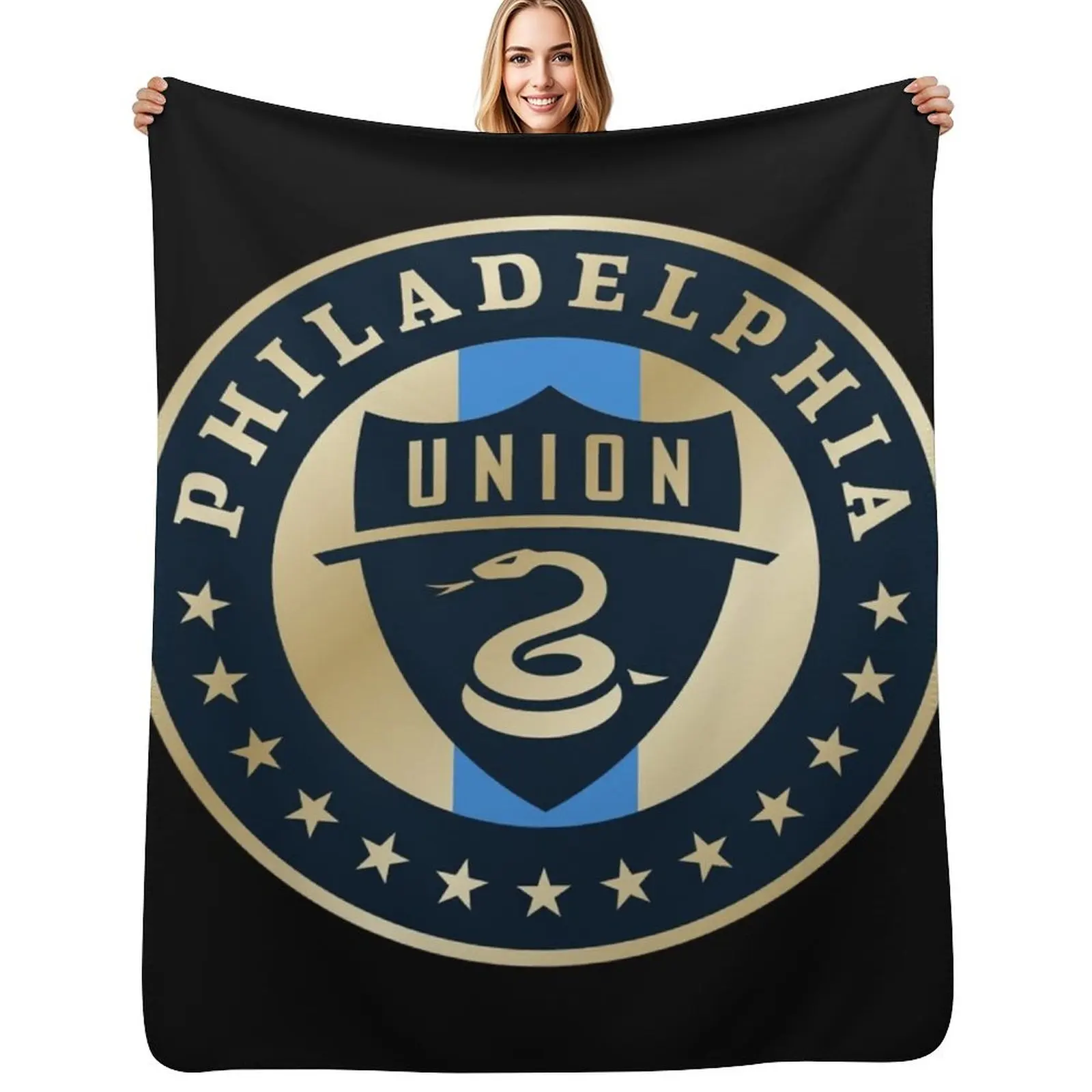 Philadelpia-Union Throw Blanket Plaid on the sofa Decorative Beds Beach decorative blankets ands Sofa Blankets