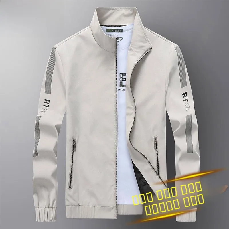 

Slim Fit Men's Jaet St Man 2025 Autumn Coat Breathable Stand Collar Baseball Sle Faionable Outerwear Busin Gentleman