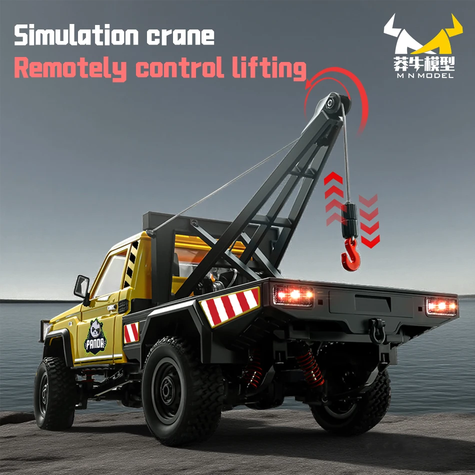 Mn modelo 1/12 4x4 rc wading cidade engenharia veículo mergulho panda fora de estrada carro escalada caminhão captador rock crawler brinquedo para adulto