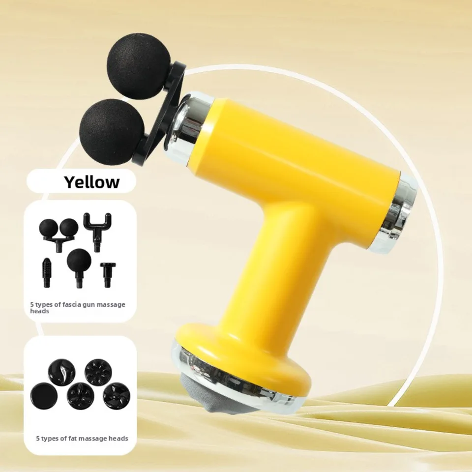 Wireless Fascia Gun With New Detachable Extension Handle For Deep Tissue Muscle Massage And Pain Relief