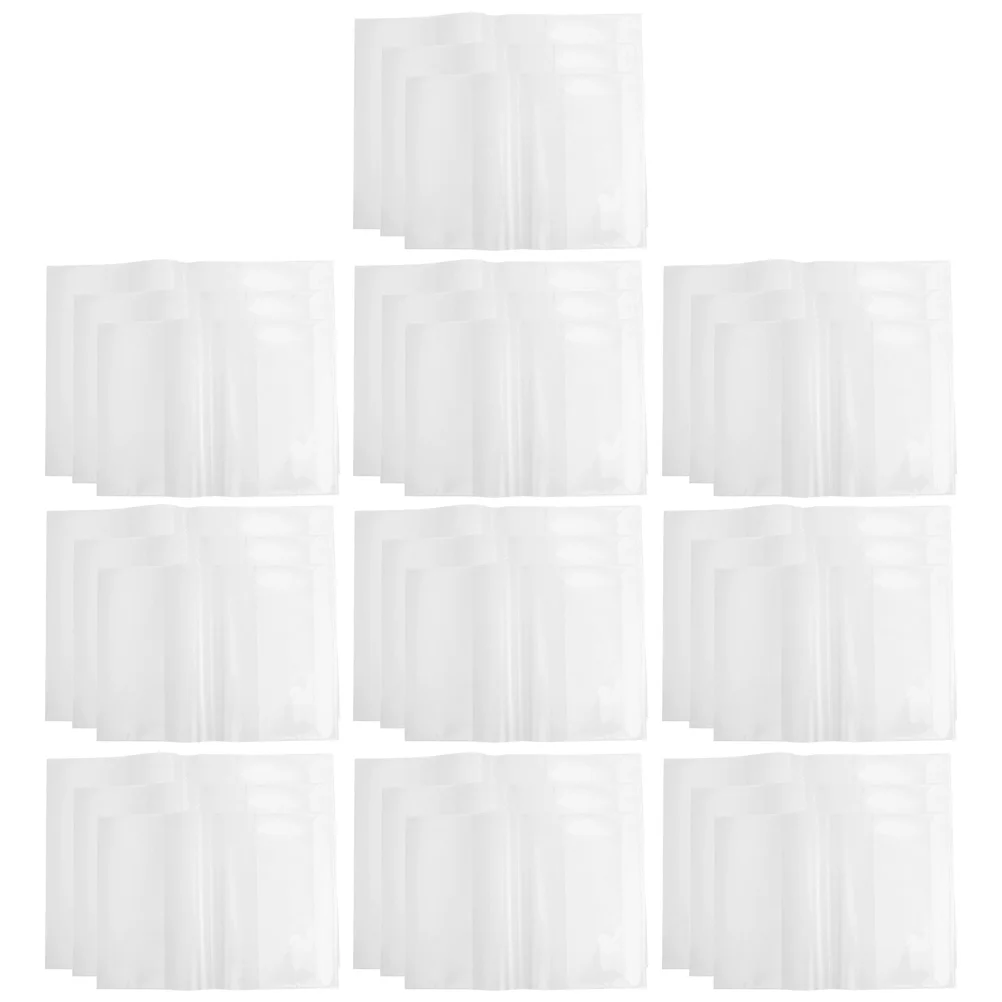 

30pcs Thickened Pvc Waterproof Book Covers Protective Reusable Transparent Film For Textbooks Exercise Books Students