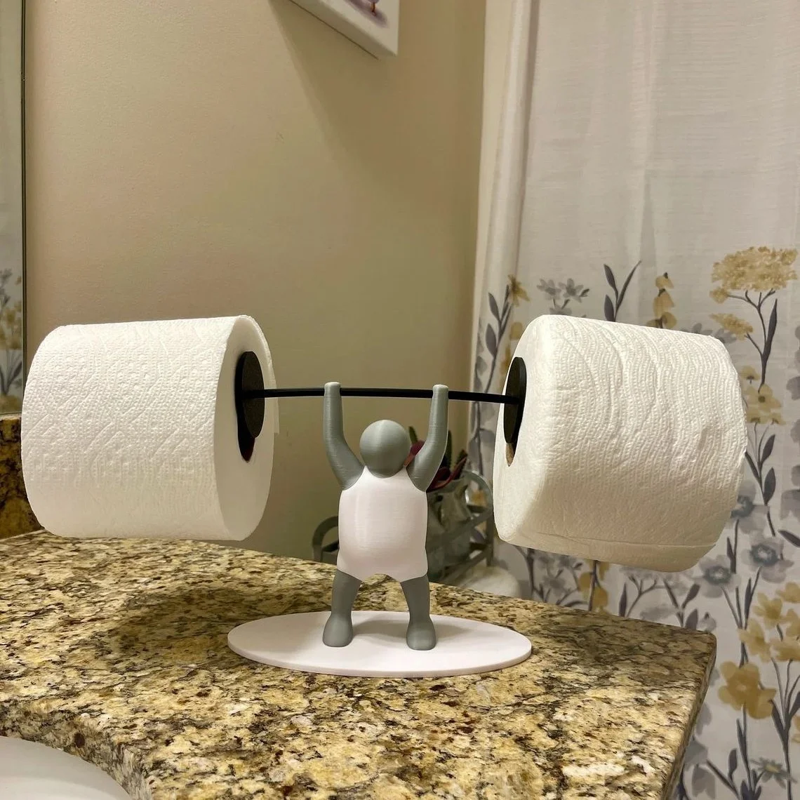 Creative Weightlifter Toilet Roll Holder Funny Fitness Villain Weightlifting Toilet Paper Holder Interesting Household Ornaments