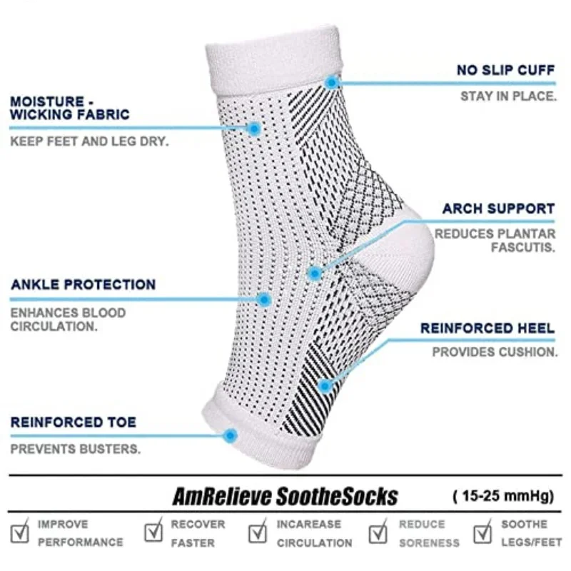 Ankle Protector Sports Safety Plantar Fasciitis Woman Foot Protection Neuropathy Compression Socks Ankel Support for Men Man