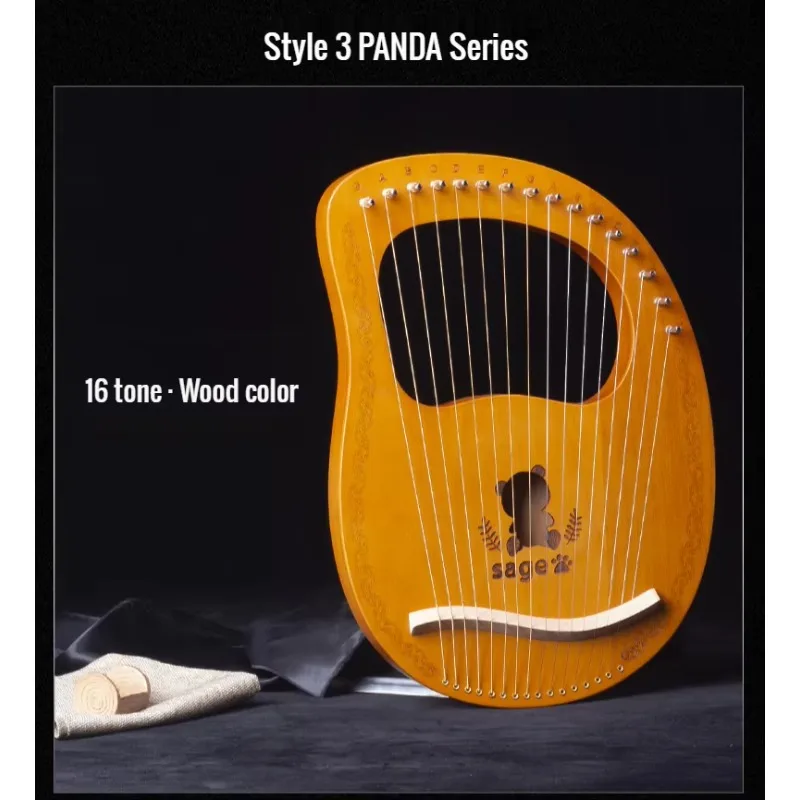 

Hooqu Wholesale Other Musical Instruments Profession Lmahogany 16/19 Strings Lyre Harp For Sale